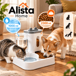Casa si Gradina - Gradinarit si plante - Produse zootehnice - Adapatoare animale - Hranitor automat caini si pisici cu dozator apa 1000 ml si mancare 2300 ml, gravitational - Infinity.ro