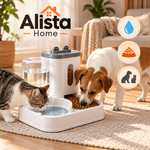 Casa si Gradina - Gradinarit si plante - Produse zootehnice - Adapatoare animale - Hranitor automat caini si pisici cu dozator apa 1000 ml si mancare 2300 ml, gravitational - Infinity.ro
