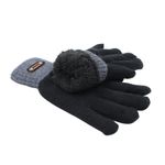 Fashion, accesorii si bijuterii - Barbati - Accesorii barbati - Manusi barbati - Manusi barbati, Antonio, captuseala interioara de plus, culoare bleumarin si gri, one size - Infinity.ro