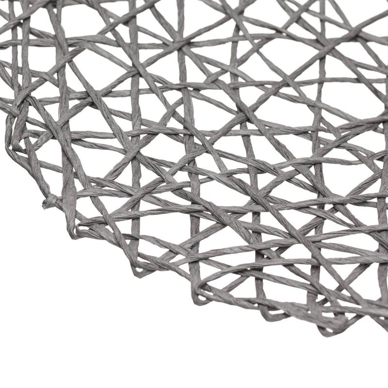Casa si Gradina - Textile si covoare - Textile bucatarie - Servete si naproane - Suport pentru farfurii rotund, Gri, 38 cm - Infinity.ro