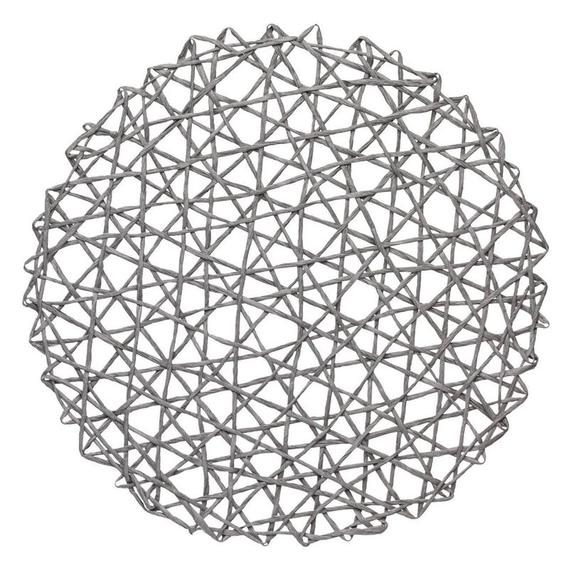 Casa si Gradina - Textile si covoare - Textile bucatarie - Servete si naproane - Suport pentru farfurii rotund, Gri, 38 cm - Infinity.ro