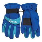 Sport si Outdoor - Echipament Sportiv - Accesorii echipament sportiv - Manusi sport - Manusi de schi pentru baieti, albastre, cu banda reglabila, 12 ani - Infinity.ro