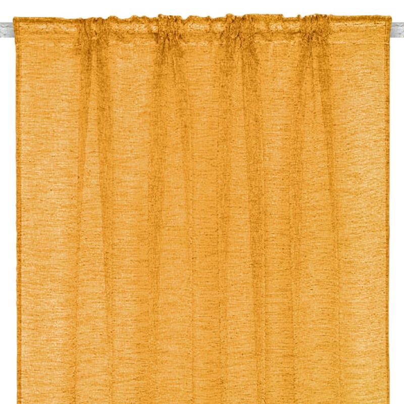 Casa si Gradina - Textile si covoare - Perdele si draperii - Perdele - Perdea decorativa cu banda, Galben mustar, 140x260cm - Infinity.ro