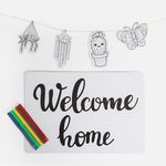 Casa si Gradina - Gradina si terasa - Casute de gradina - Casuta 3D din carton pentru colorat, cu 5 markere si decoratiuni, 53x43x69cm - Infinity.ro
