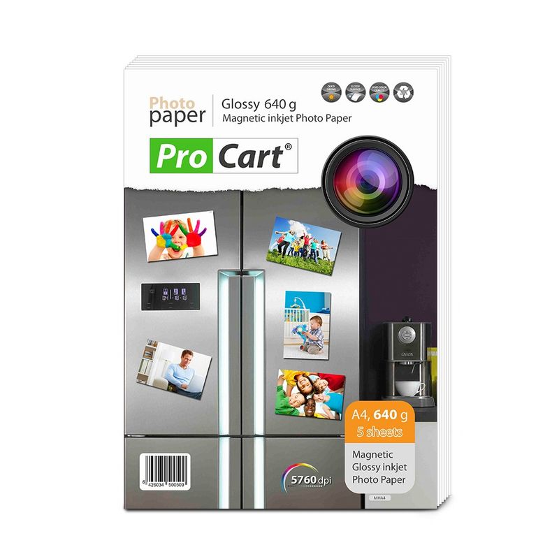 Carti si Birotica - Papetarie - Hartie si topuri - Hartie foto - Hartie foto magnetica glossy 640 grame a4 - Infinity.ro
