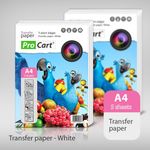 Carti si Birotica - Papetarie - Hartie si topuri - Hartie foto - Hartie transfer termic a4 pentru tricouri albe - Infinity.ro