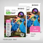 Carti si Birotica - Papetarie - Hartie si topuri - Hartie foto - Hartie transfer termic a4 pentru tricouri negre - Infinity.ro