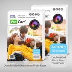 Carti si Birotica - Papetarie - Hartie si topuri - Hartie foto - Hartie foto glossy printabila fata-verso 220g a4 - Infinity.ro
