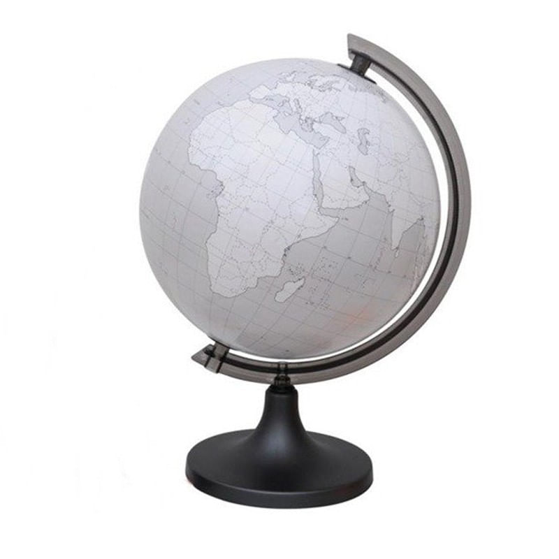 Carti si Birotica - Rechizite - Harti si tabele scolare - Glob pamantesc conturat, 4 markere, burete, personalizabil, diametru 25cm - Infinity.ro