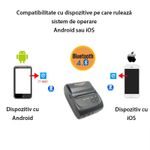 PC, gaming si accesorii - Imprimante, scanere & consumabile - Imprimante - Imprimante termice - Imprimanta termica pos mobila, 58 mm, bluetooth, android si ios - Infinity.ro