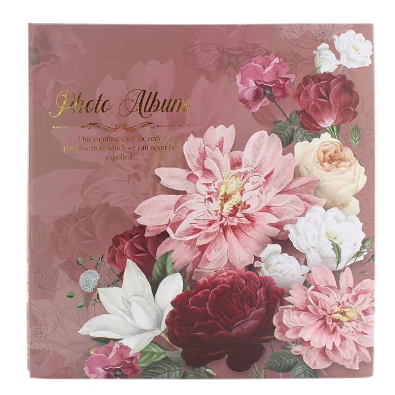 Market - Cadouri - Rame si albume foto - Album foto peonies flowers format 10x15, 500 fotografii, 31x35 cm culoare roz - Infinity.ro