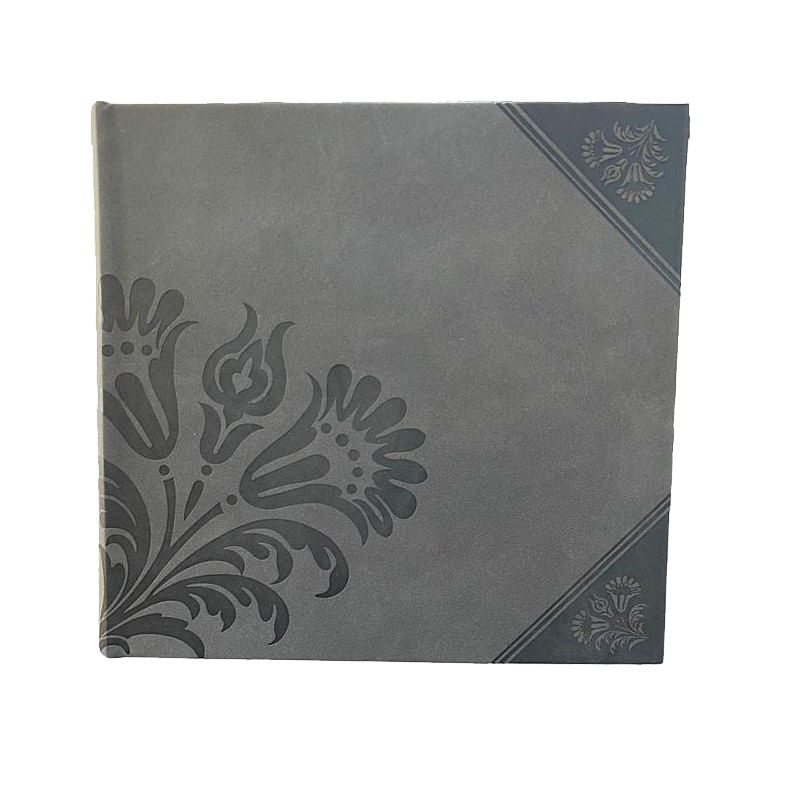 Market - Cadouri - Rame si albume foto - Album foto flower, stocare 200 poze 10x15 cm, coperta flori decorative, diverse culori culoare gri - Infinity.ro