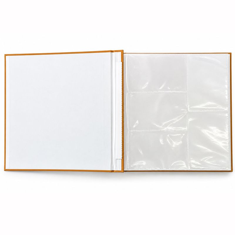 Market - Cadouri - Rame si albume foto - Album foto premium cu cutie, 500 poze 10x15 cm, 50 file, coperta carton gros, model floral vintage, 34x32x6 cm culoare galben - Infinity.ro