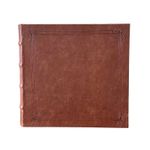 Market - Cadouri - Rame si albume foto - Album foto tip carte, piele ecologica, format 10x15 cm, 200 buzunare slip-in pentru poze, vintage culoare maro deschis - Infinity.ro