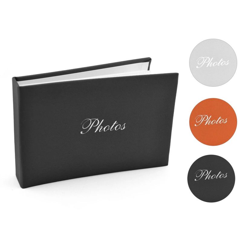 Market - Cadouri - Rame si albume foto - Album foto soft touch book, tip carte, 10x15, 36 fotografii, 18 file, piele ecologica culoare negru - Infinity.ro