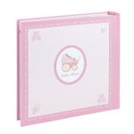 Market - Cadouri - Rame si albume foto - Album foto baby personalizabil, 200 poze, 10x15, amprente bebelus, cutie culoare roz - Infinity.ro