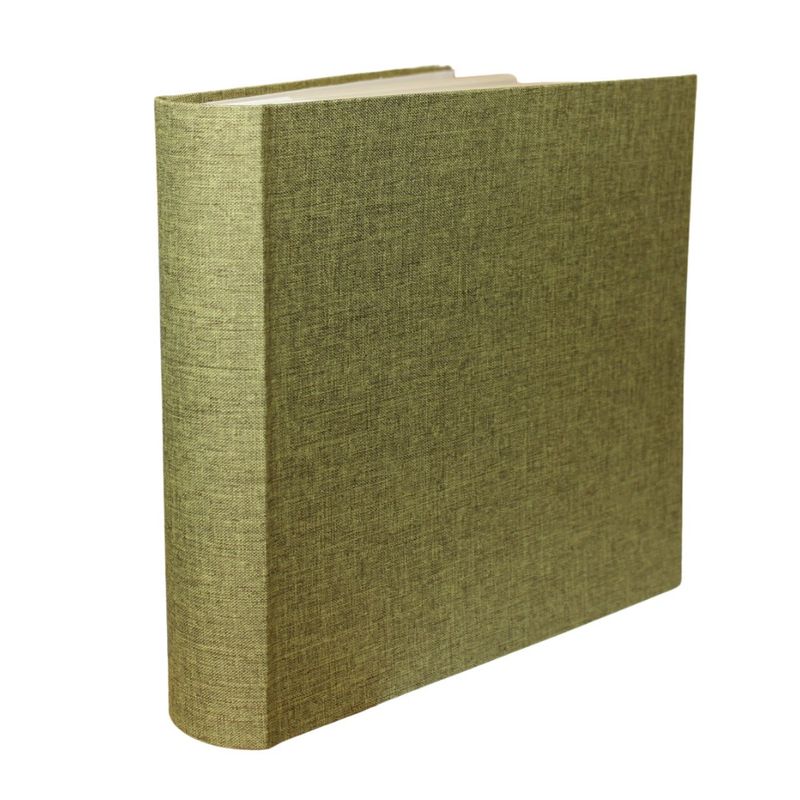 Market - Cadouri - Rame si albume foto - Album foto canvas book, capacitate 200 poze, format 10x15 cm, spatiu notite culoare verde - Infinity.ro