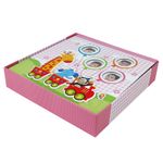 Market - Cadouri - Rame si albume foto - Album foto baby train personalizabil 50 file tip carte 200 poze format 10x15 culoare roz - Infinity.ro