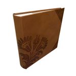 Market - Cadouri - Rame si albume foto - Album foto flower, stocare 200 poze 10x15 cm, coperta flori decorative, diverse culori culoare maro deschis - Infinity.ro