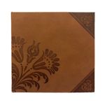 Market - Cadouri - Rame si albume foto - Album foto flower, stocare 200 poze 10x15 cm, coperta flori decorative, diverse culori culoare maro deschis - Infinity.ro