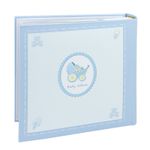 Market - Cadouri - Rame si albume foto - Album foto baby personalizabil, 200 poze, 10x15, amprente bebelus, cutie culoare albastru - Infinity.ro
