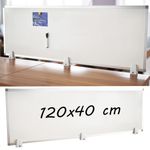 Carti si Birotica - Birotica - Accesorii de birou - Table si clipboard-uri - Tabla magnetica alba 40x120 cm, 2 fete, rama de aluminiu, prindere desktop pe birou - Infinity.ro