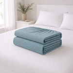 Casa si Gradina - Textile si covoare - Lenjerii de pat - Cearceafuri de pat - Husa pat cu elastic Kotonia Home - Ranforce La-viva color uni, 180x200+20 cm, albastru denim - Infinity.ro