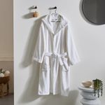 Casa si Gradina - Textile si covoare - Textile baie - Halate de baie - Halat de baie cu gluga, unisex, Kotonia Home Hotel- prosop, 100% bumbac, L/XL, alb, - Infinity.ro