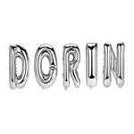 Casa si Gradina - Decoratiuni - Decoratiuni petrecere - Baloane - Set Baloane Numele Dorin, Argintiu, 40 cm - Infinity.ro