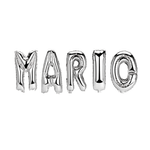 Casa si Gradina - Decoratiuni - Decoratiuni petrecere - Baloane - Set Baloane Numele Mario, Argintiu, 40 cm - Infinity.ro