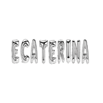 Casa si Gradina - Decoratiuni - Decoratiuni petrecere - Baloane - Set Baloane Litere Nume Ecaterina , Argintiu , 40Cm - Infinity.ro