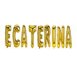 Casa si Gradina - Decoratiuni - Decoratiuni petrecere - Baloane - Set Baloane Litere Nume Ecaterina , Auriu , 40Cm - Infinity.ro