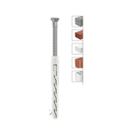 Casa si Gradina - Constructii - Feronerie si accesorii - Suruburi, dibluri si accesorii uz general - Diblu premium de fixare cu holsurub, cap inecat M10x80mm, Klimas Wkret-met, KPS10080S (set de 50 buc.) - Infinity.ro