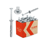 Casa si Gradina - Constructii - Feronerie si accesorii - Suruburi, dibluri si accesorii uz general - Diblu Wkret-met Klimas 8 60 mm, pentru beton, BCA, caramida si gips-carton, DP80X60 (set de 100 buc.) - Infinity.ro