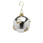 Casa si Gradina - Decoratiuni - Decoratiuni de sezon - Glob brad Craciun Bubble Ball, 8 cm, argintiu - Infinity.ro