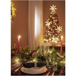 Casa si Gradina - Decoratiuni - Decoratiuni de sezon - Set 3 globuri brad Craciun cu flori decorative, 10 cm, multicolor - Infinity.ro