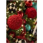 Casa si Gradina - Decoratiuni - Decoratiuni de sezon - Glob brad Craciun Glitter Bubble, 13 cm, rosu - Infinity.ro