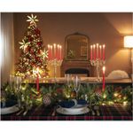 Casa si Gradina - Decoratiuni - Decoratiuni de sezon - Set 3 globuri brad Craciun cu flori decorative, 10 cm, multicolor - Infinity.ro