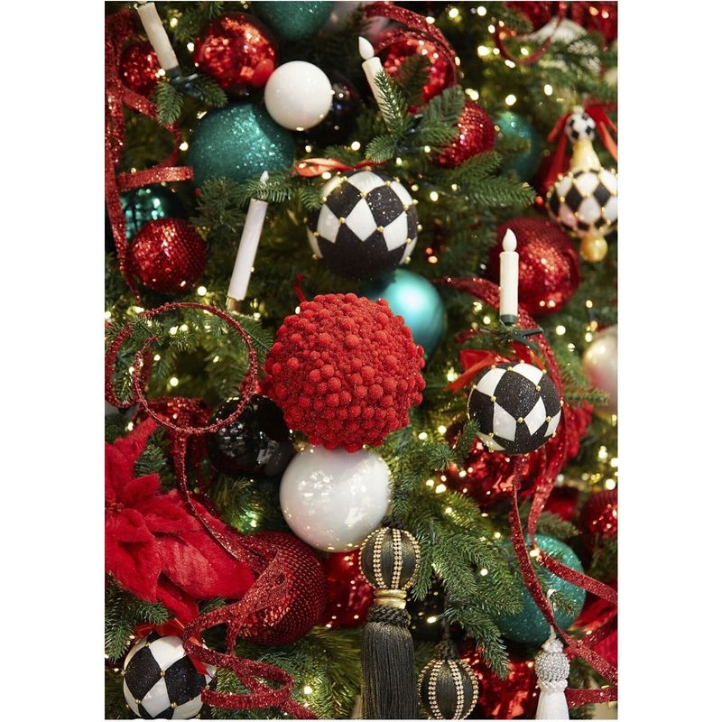 Casa si Gradina - Decoratiuni - Decoratiuni de sezon - Glob brad Craciun Glitter Bubble, 13 cm, rosu - Infinity.ro