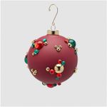 Casa si Gradina - Decoratiuni - Decoratiuni de sezon - Glob brad Craciun Bubble Ball, 10 cm, rosu - Infinity.ro