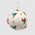 Casa si Gradina - Decoratiuni - Decoratiuni de sezon - Glob brad Craciun Bubble Ball, 12 cm, alb - Infinity.ro