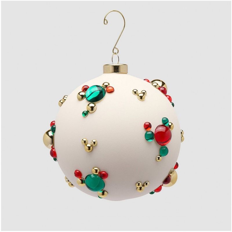 Casa si Gradina - Decoratiuni - Decoratiuni de sezon - Glob brad Craciun Bubble Ball, 12 cm, alb - Infinity.ro