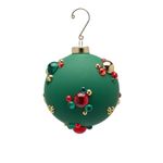 Casa si Gradina - Decoratiuni - Decoratiuni de sezon - Glob brad Craciun Bubble Ball, 10 cm, verde - Infinity.ro