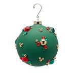 Casa si Gradina - Decoratiuni - Decoratiuni de sezon - Glob brad Craciun Bubble Ball, 12 cm, verde - Infinity.ro