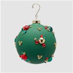 Casa si Gradina - Decoratiuni - Decoratiuni de sezon - Glob brad Craciun Bubble Ball, 12 cm, verde - Infinity.ro