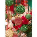 Casa si Gradina - Decoratiuni - Decoratiuni de sezon - Glob brad Craciun Rhombus, 8 cm, verde - Infinity.ro