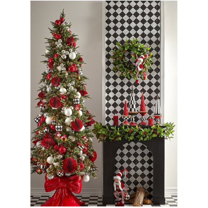 Casa si Gradina - Decoratiuni - Decoratiuni de sezon - Set 4 globuri brad Christmas Dream, 8 cm, rosu - Infinity.ro