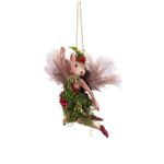 Casa si Gradina - Decoratiuni - Decoratiuni de sezon - Ornament brad Zana Soricel din padurea fermecata, 13 cm, maro - Infinity.ro