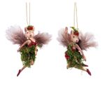 Casa si Gradina - Decoratiuni - Decoratiuni de sezon - Ornament brad Zana Soricel din padurea fermecata, 13 cm, maro - Infinity.ro