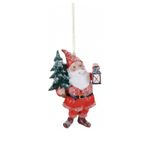 Casa si Gradina - Decoratiuni - Decoratiuni de sezon - Ornament brad Gnom cu zapada, 9 cm, rosu - Infinity.ro